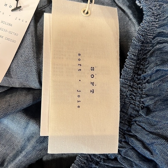 NEW Soft Joie Denim Dress Large - Picture 10 of 13